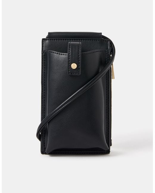 Accessorize Black Tab Pocket Phone Bag