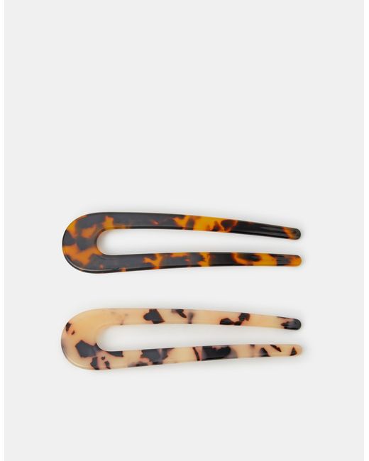 Accessorize Multicolor 2-Pack Tort French Hair Pins
