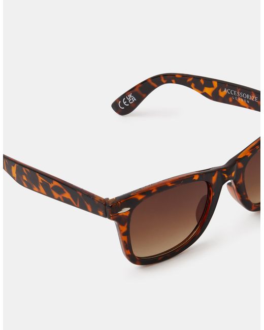 Accessorize Multicolor Classic Tort Square Sunglasses