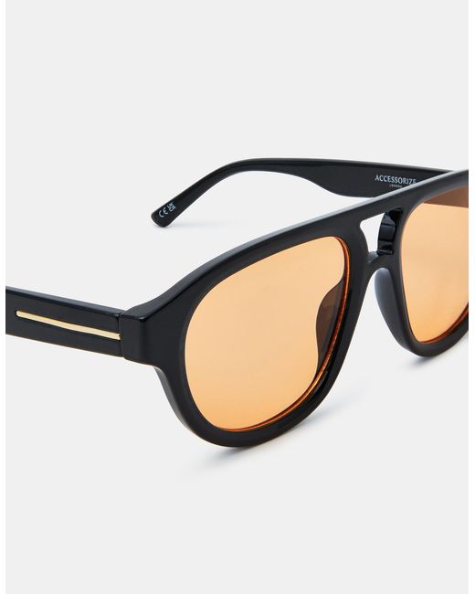 Accessorize White Tinted Aviator Sunglasses