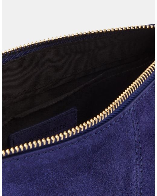 Accessorize Blue Leather Crossbody Handbag