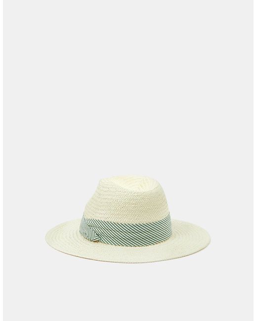 Accessorize Multicolor Stripe Band Fedora Hat