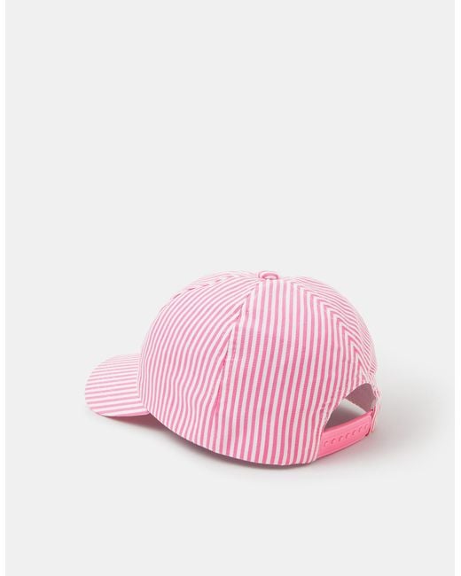 Accessorize Pink Cherry Stripe Cap