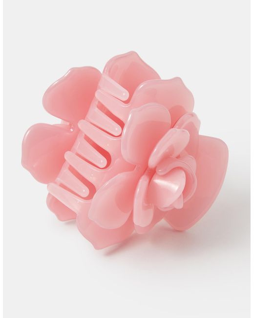 Accessorize Brown Rose Claw Clip