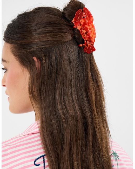Accessorize Red Lobster Claw Clip