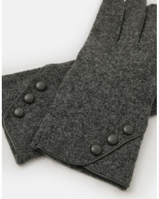 Accessorize Black Plain Wool Gloves