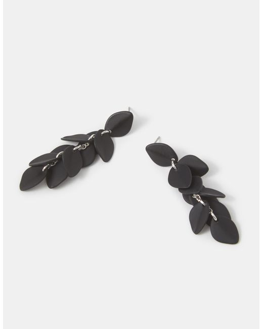 Accessorize Red Willow Leaf Drop Earrings
