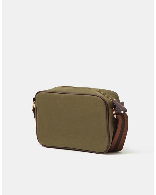 Accessorize Green Canvas Crossbody Bag