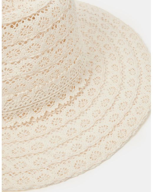 Accessorize Blue Lace Fedora Hat