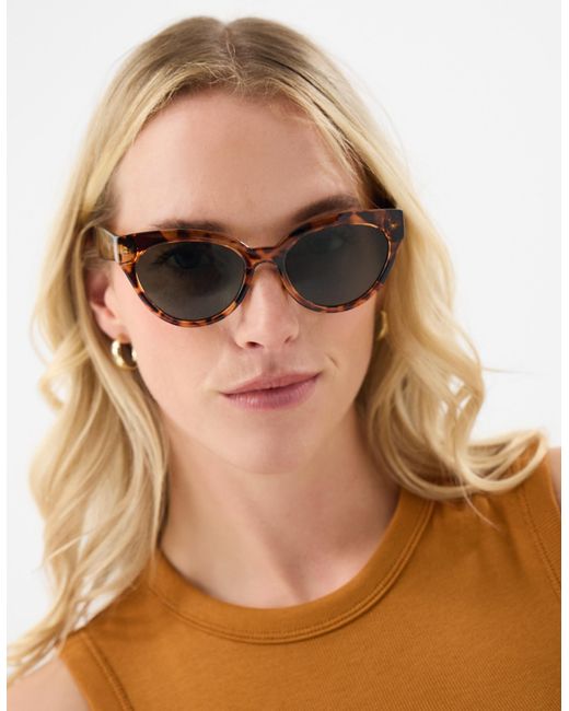 Accessorize Natural Tort Preppy Sunglasses
