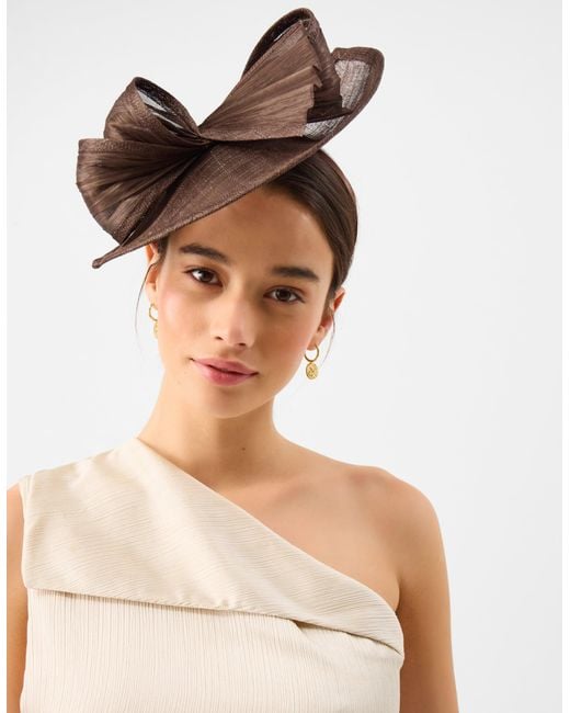 Accessorize Natural Bow Teardrop Fascinator