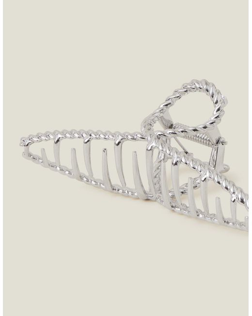 Accessorize Natural Twisted Metal Claw Clip