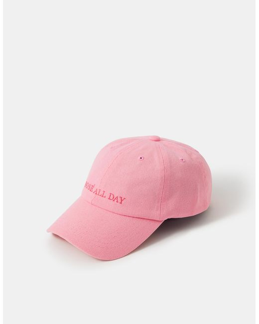 Accessorize Pink Rosé All Day Baseball Cap