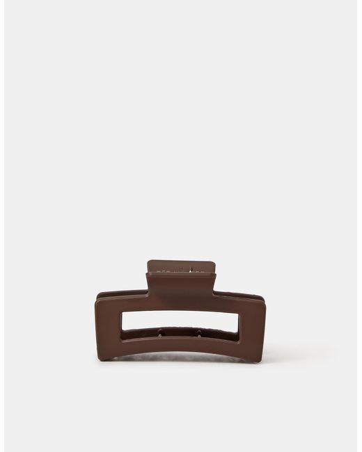 Accessorize Natural Matte Rectangular Claw Clip