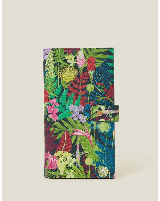 Accessorize Green Jungle Print Travel Wallet