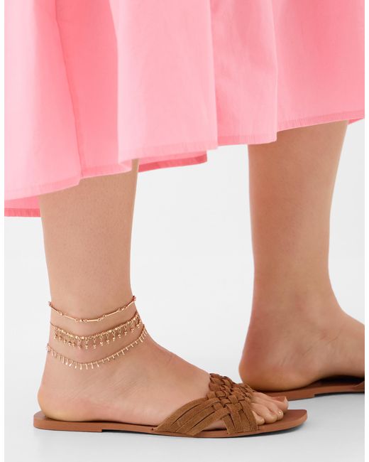 Accessorize Pink 3-Pack Filigree Anklets