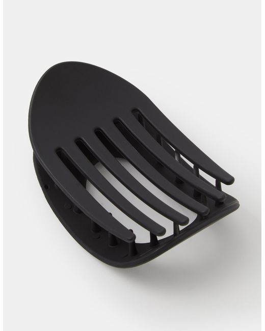 Accessorize Black Matte Flat Claw Clip