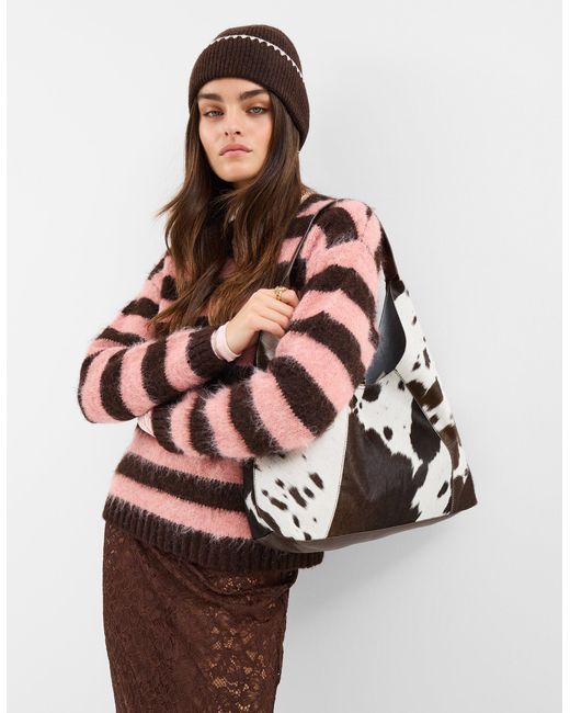 Accessorize Pink Brushed Stripe Jumper