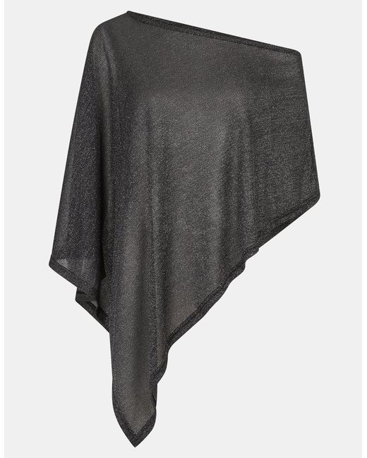 Accessorize Gray Shimmer Poncho