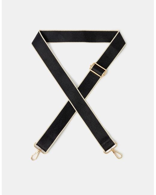 Accessorize Black Contrast Edge Bag Strap