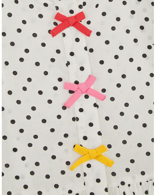 Accessorize White Polka Dot Top