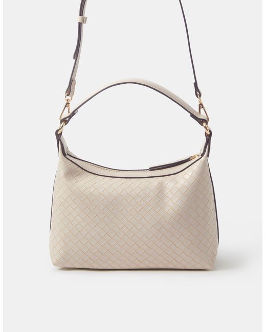 Accessorize Natural Woven Handheld Bag