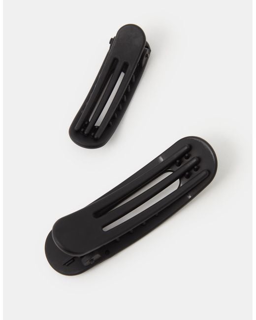 Accessorize White 2-Pack Salon Hair Clips