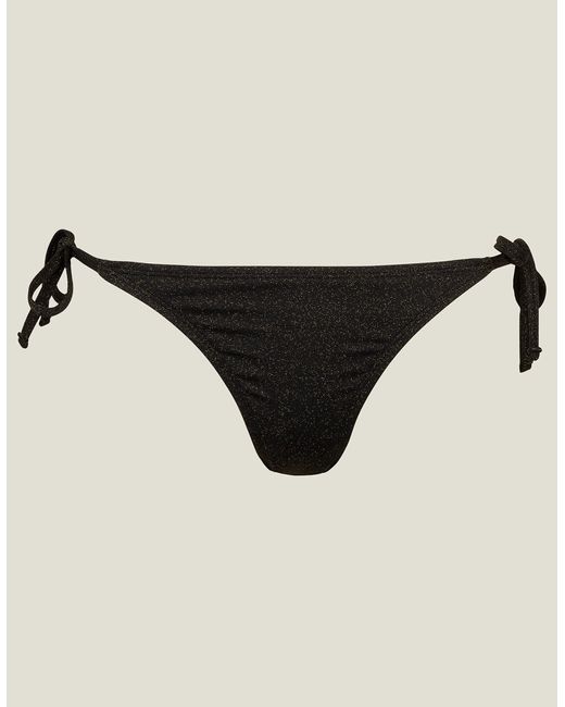 Accessorize Natural Women's Shimmer Bikini Bottoms Black