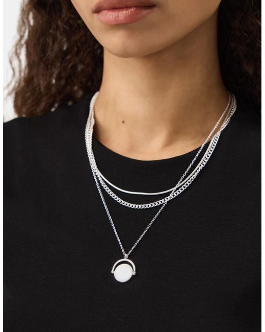Accessorize Black 3-Pack Spinner Pendant Necklaces