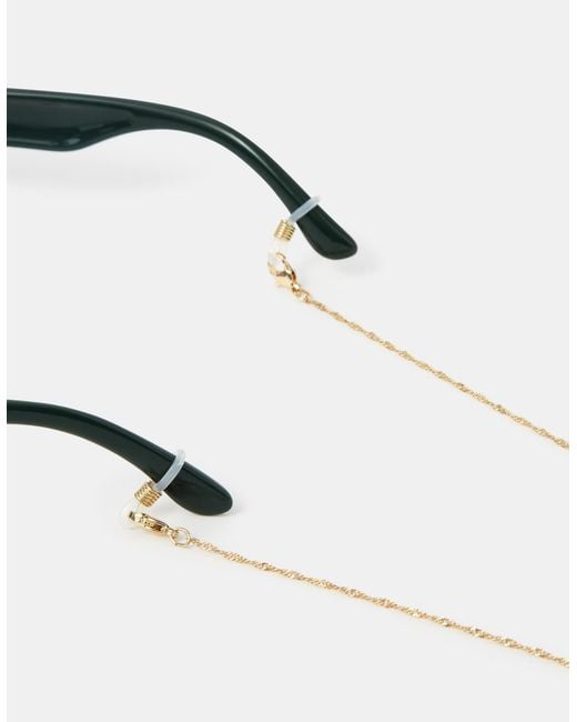 Accessorize White Twisted Sunglasses Chain