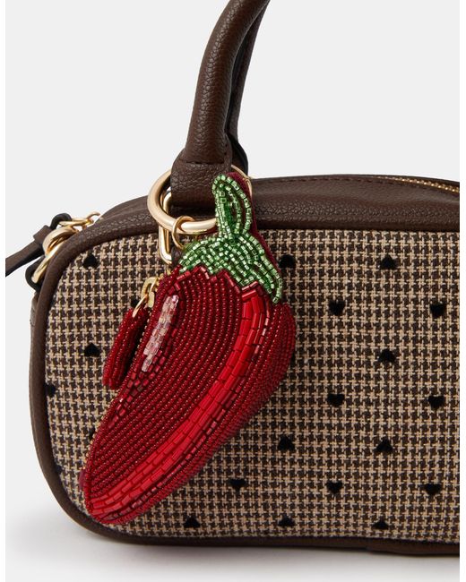 Accessorize Brown Chilli Purse Bag Charm