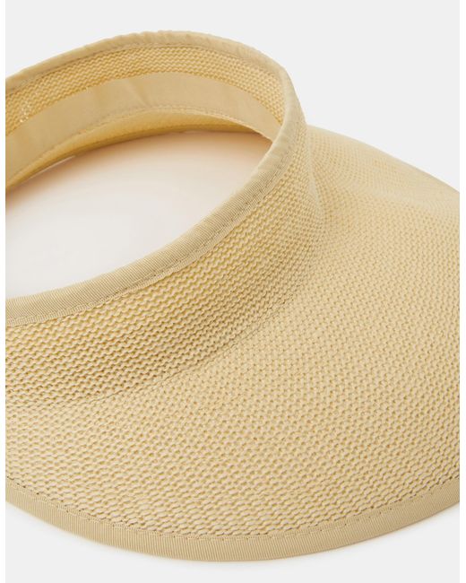 Accessorize Natural Woven Sun Visor