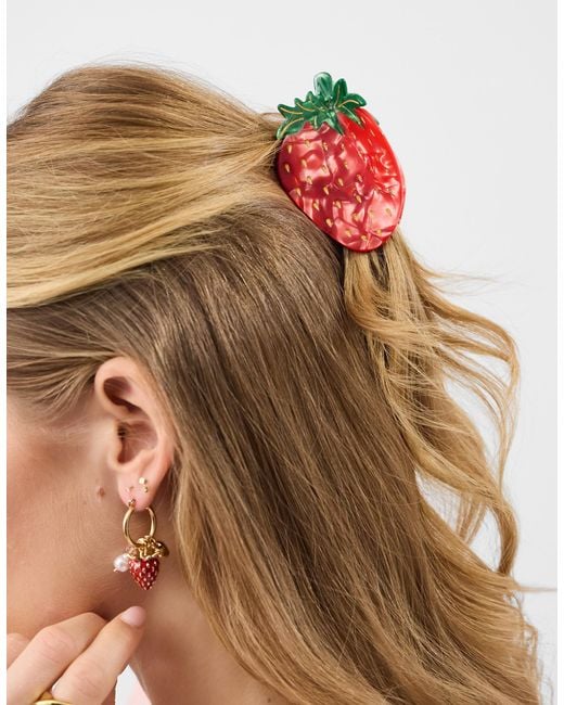 Accessorize Red Strawberry Claw Clip
