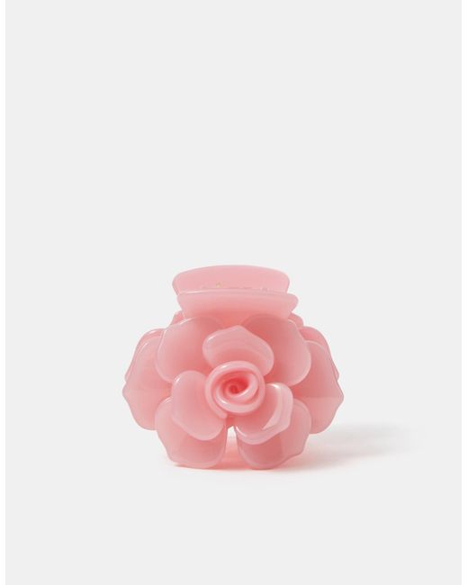 Accessorize Brown Rose Claw Clip