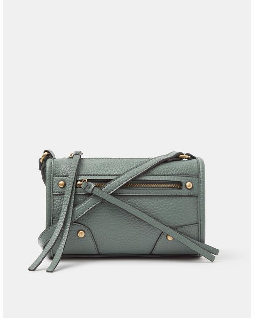 Accessorize Blue Faux Leather Crossbody Bag