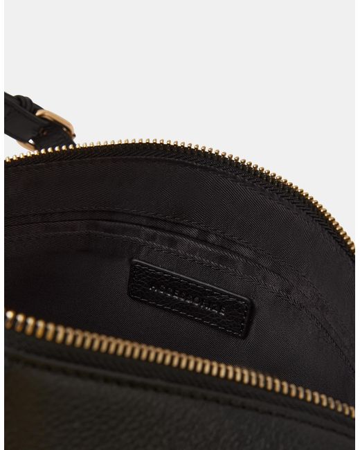Accessorize Gray Double Zip Leather Camera Bag