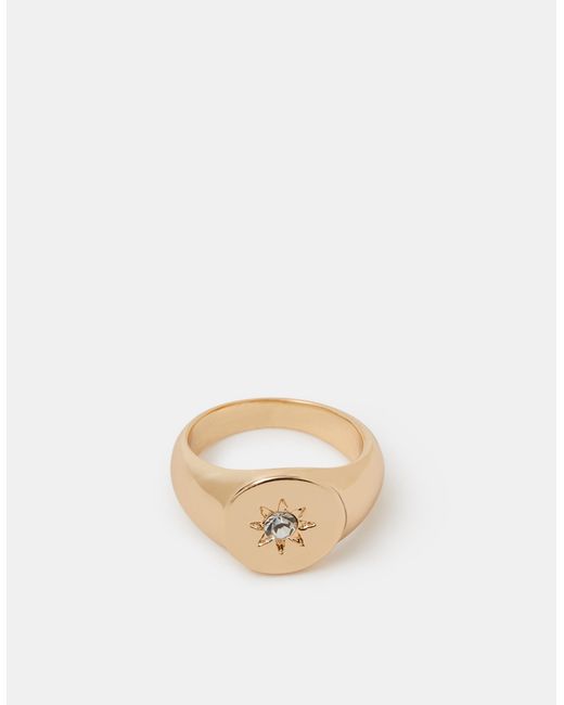 Accessorize Natural Celestial Signet Ring