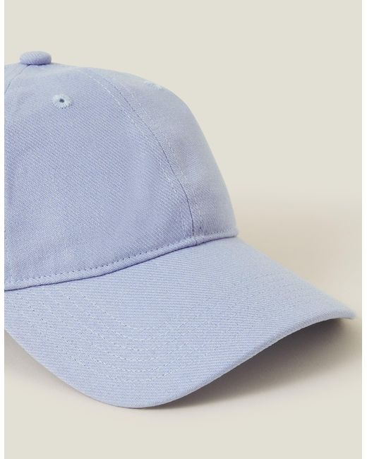 Accessorize Blue Lightweight Twill Baseball Cap