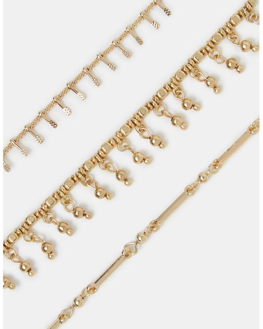 Accessorize Pink 3-Pack Filigree Anklets