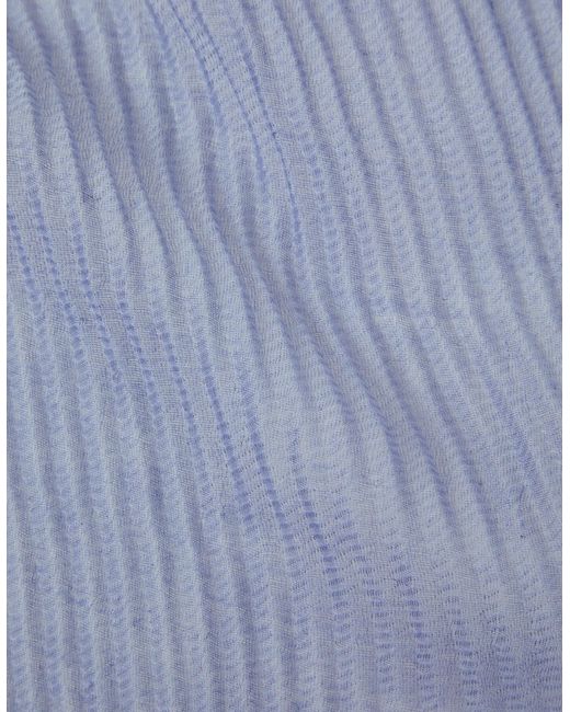 Accessorize Women's Lightweight Pleated Scarf Blue