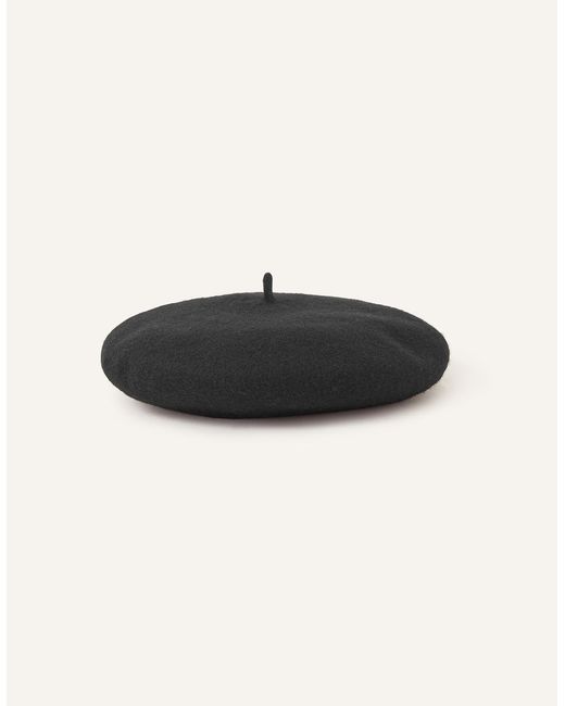 Accessorize Brown Classic Pure Wool Beret Hat