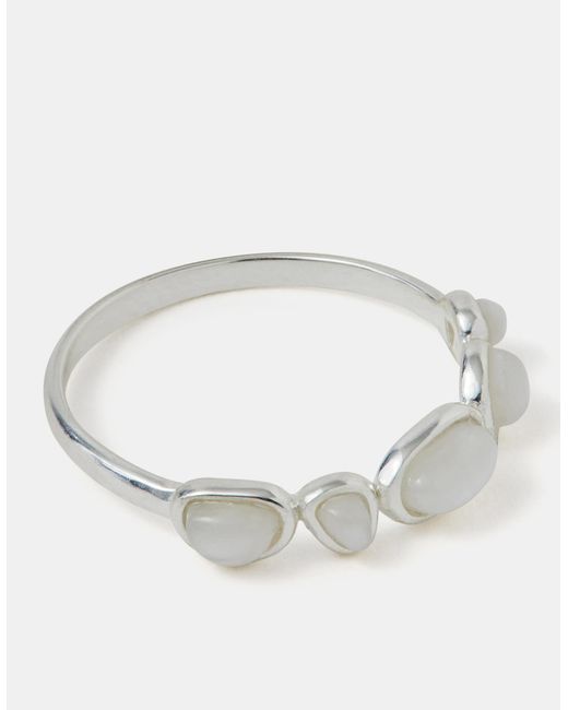 Accessorize Metallic Sterling Cluster Ring