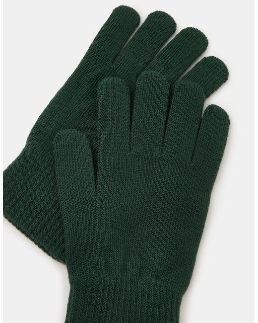 Accessorize Green Stretch Touchscreen Gloves