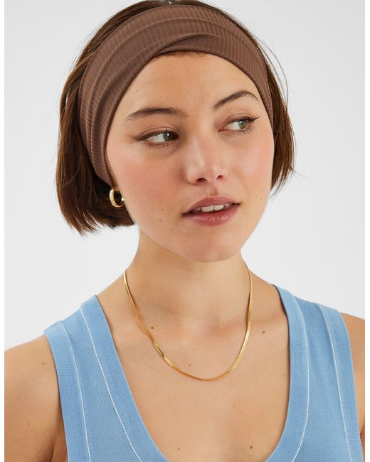 Accessorize White 2-Pack Ribbed Bando Headbands