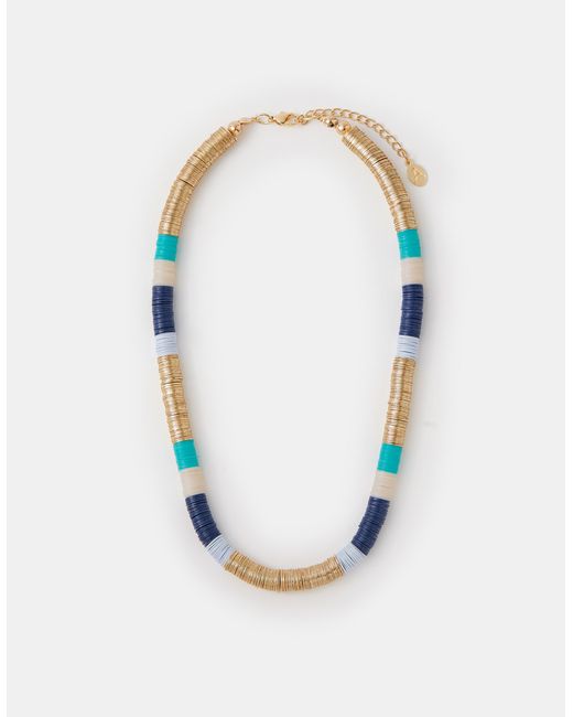 Accessorize Brown Disc Beaded Necklace