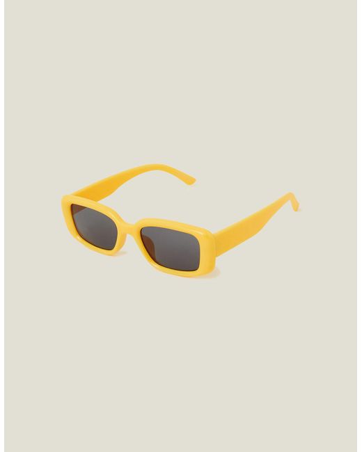 Accessorize Metallic Women's Yellow Bubble Sunglasses