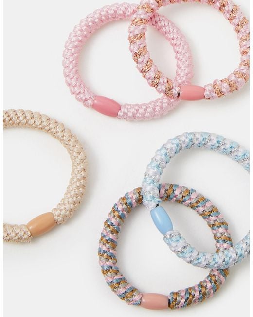 Accessorize White 5-Pack Cord Hair Bands