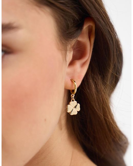 Accessorize White 5-Pack Clover Pearl Stud & Hoop Earrings