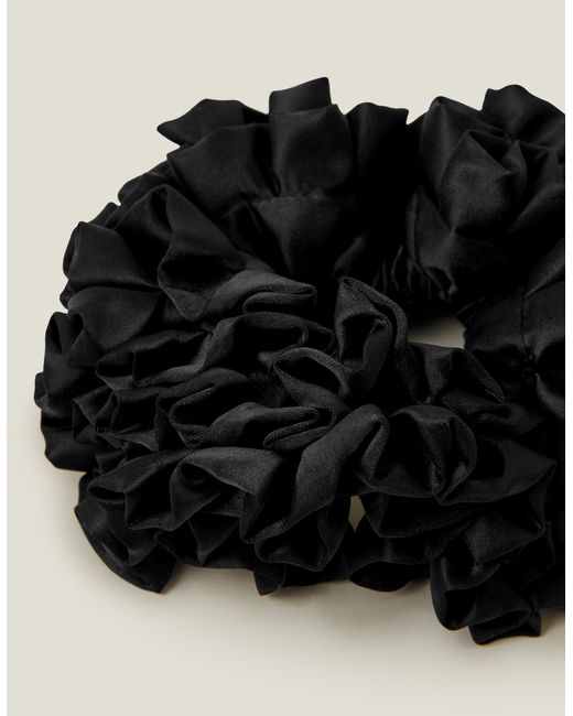 Accessorize Black Extra Large Ruffle Hair Scrunchie