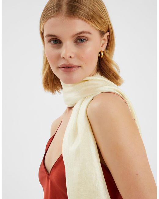 Accessorize Natural Lightweight Shimmer Scarf